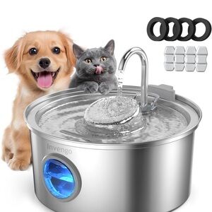 Invengo Stainless Steel Pet Water Fountain